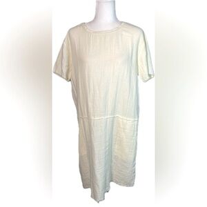 Mododoc Pale Yellow Midi Dress Size Medium